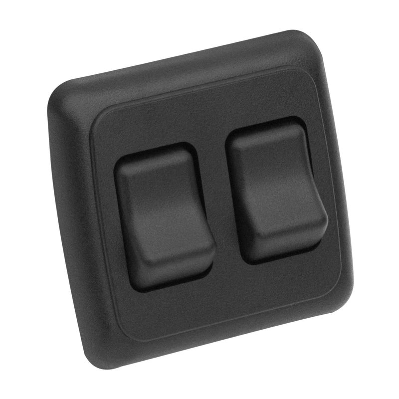 FBULWSEC Double SPST On-Off Toggle Switch with Bezel, Technology Components 12V Light Switch for RV, Camper, Trailer - Image 1